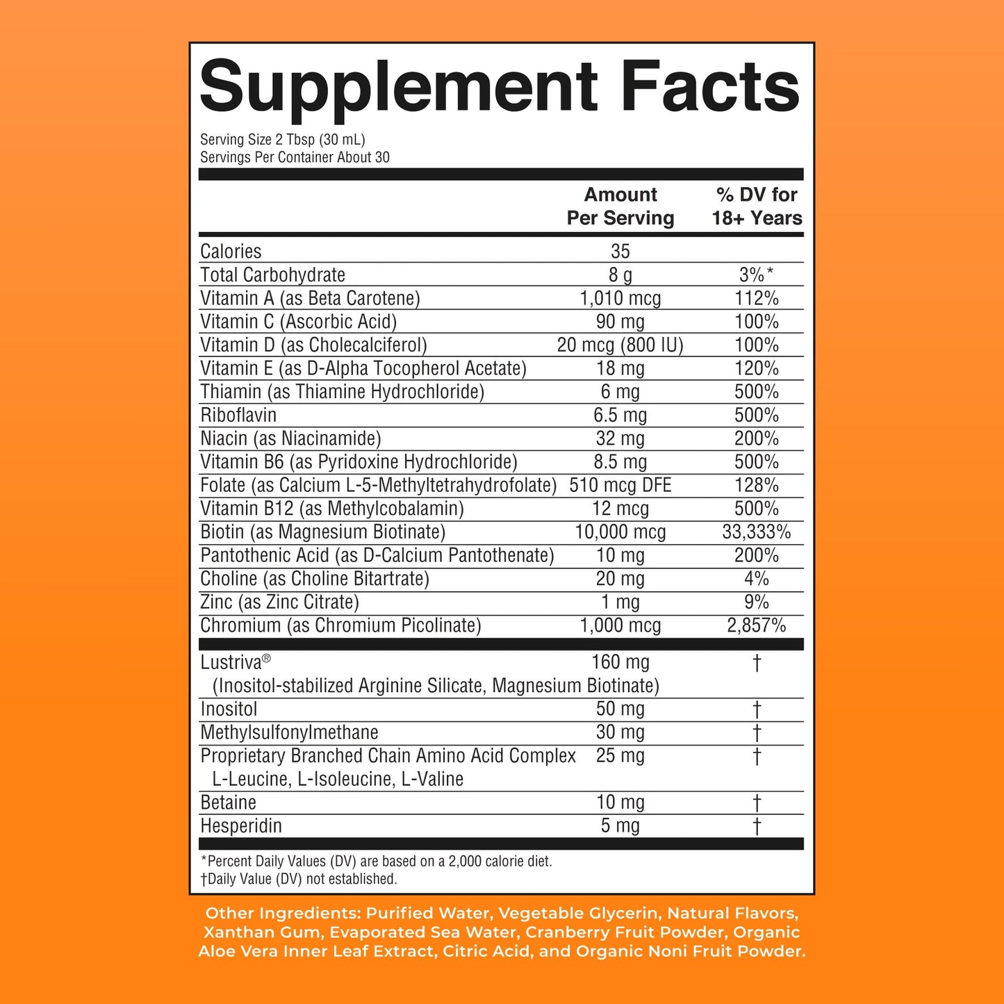 Liquid Morning Multivitamin + Hair Growth