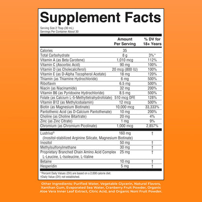 Liquid Morning Multivitamin + Hair Growth